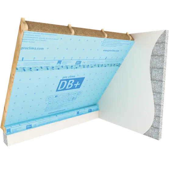 pro clima DB+, wood fibre insulation, roof